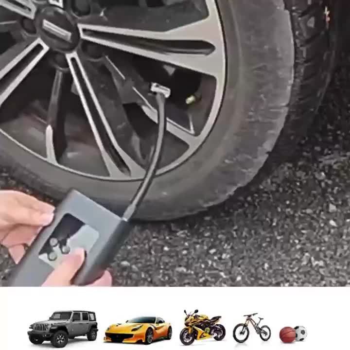 DY&LM 150PSI Portable Wireless Tire Inflator – Digital Air Compressor for Cars, Bikes & Sports