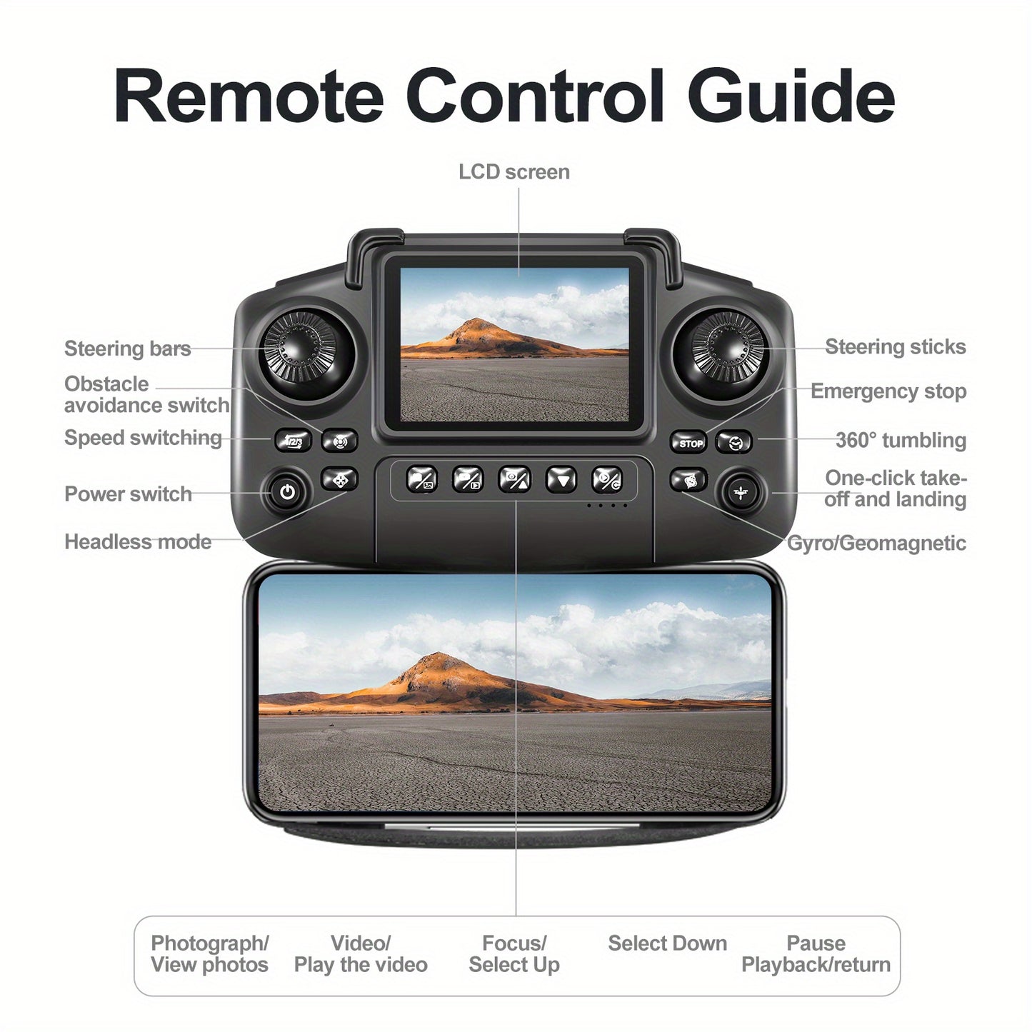 E99 Foldable Toy Drone with Dual Cameras – Wi-Fi Control, Gesture Photo, USB Charging, Durable & Beginner-Friendly