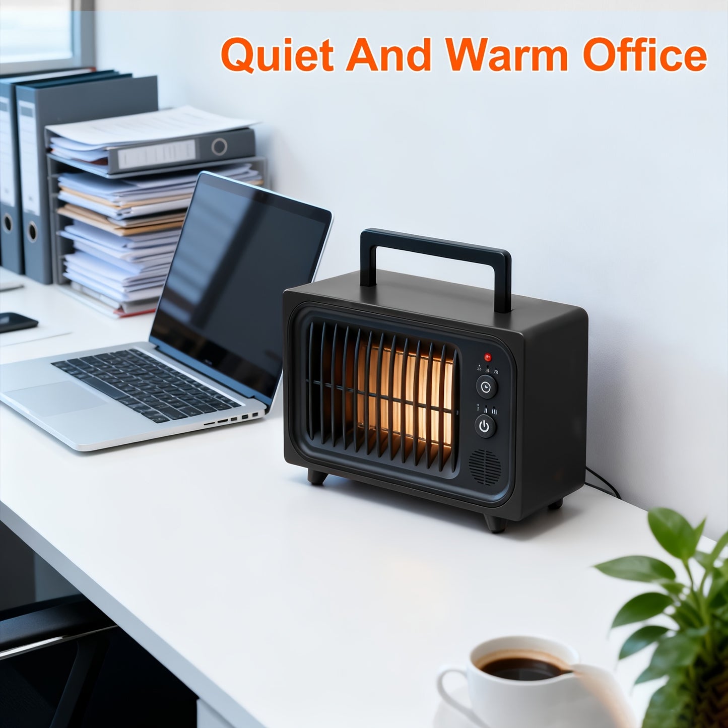 Zayman 600W Portable Electric Heater – PTC Fast Heat, Remote, Digital Thermostat & Safety Features