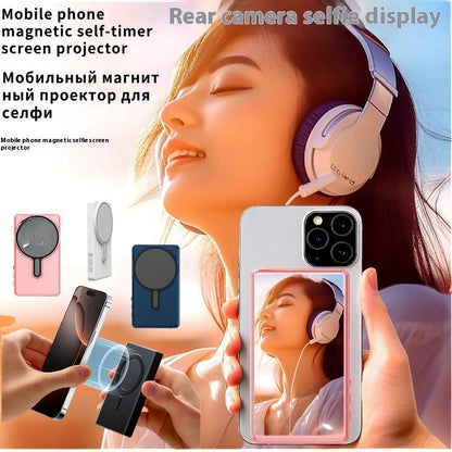 Magnetic Display Rear Monitoring Live Broadcast Remote Bluetooth Selfie HDMI Same Screen Device