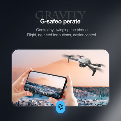 E99 Foldable Toy Drone with Dual Cameras – Wi-Fi Control, Gesture Photo, USB Charging, Durable & Beginner-Friendly