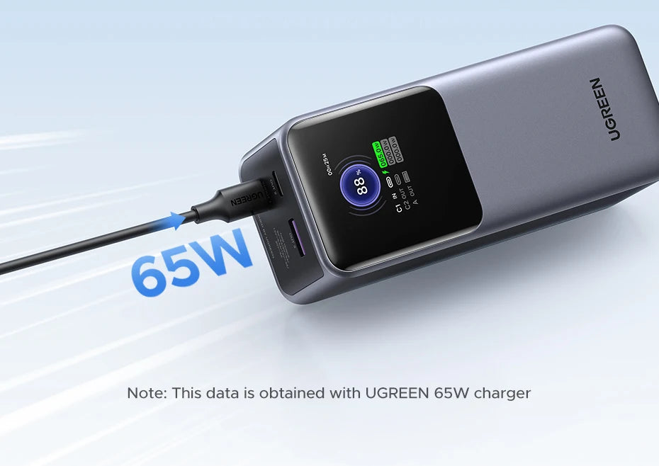 UGREEN Nexode 200W 25000mAh Power Bank Portable PD External Battery PowerBank for Macbook Pro for iPad Fast Charge Power Station