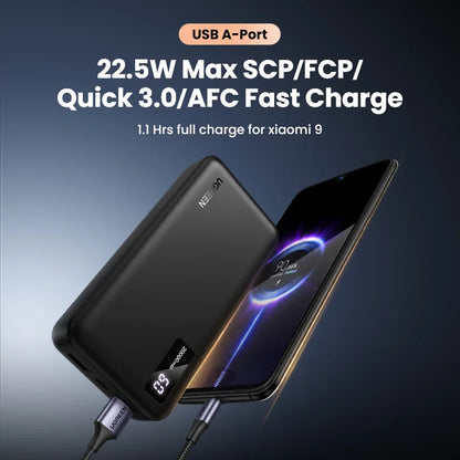 UGREEN 20000mAh PD 20W Power Bank Fast Charge Portable PowerBank for iPhone 17 16 15 Pro Max Xiaomi Phone External Battery 30W