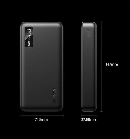 UGREEN 20000mAh PD 20W Power Bank Fast Charge Portable PowerBank for iPhone 17 16 15 Pro Max Xiaomi Phone External Battery 30W