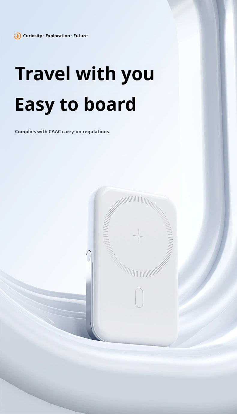 JoltPact Portable Charger Powerbank With Cable PD20W Power Bank Wireless 15W With Phone Holder LED Display Mobile Phone Backup