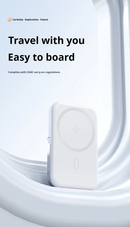 JoltPact Portable Charger Powerbank With Cable PD20W Power Bank Wireless 15W With Phone Holder LED Display Mobile Phone Backup