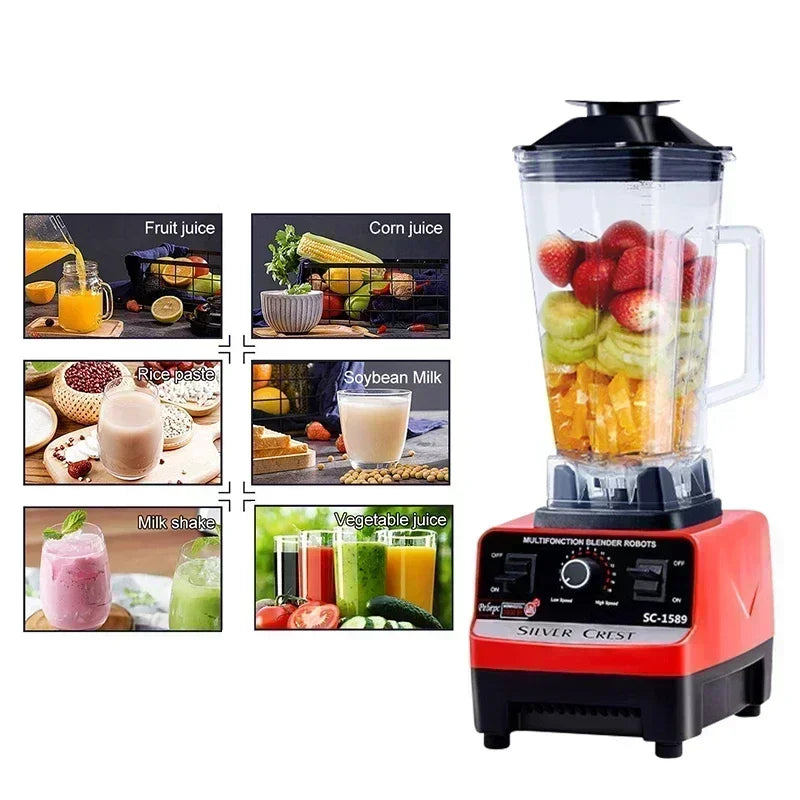 110V/220V SILVER CREST Blender Double Cup Wall Breaking Machine Home Multi functional Food Blender BDD