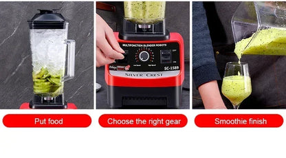 110V/220V SILVER CREST Blender Double Cup Wall Breaking Machine Home Multi functional Food Blender BDD