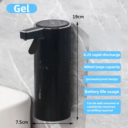 400ml Wall Mounted Automatic Soap Dispenser Foam Smart Hand Washing Machine Liquid Rechargeable Bathroom Kitchen Touching Sensor