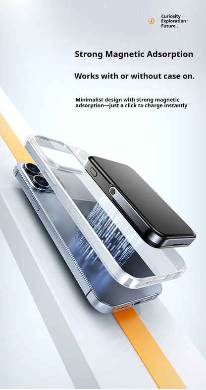 JoltPact Portable Charger Powerbank With Cable PD20W Power Bank Wireless 15W With Phone Holder LED Display Mobile Phone Backup