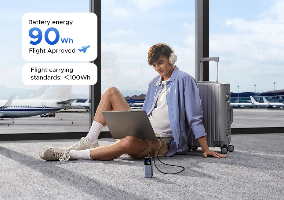 UGREEN Nexode 200W 25000mAh Power Bank Portable PD External Battery PowerBank for Macbook Pro for iPad Fast Charge Power Station