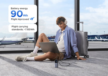 UGREEN Nexode 200W 25000mAh Power Bank Portable PD External Battery PowerBank for Macbook Pro for iPad Fast Charge Power Station