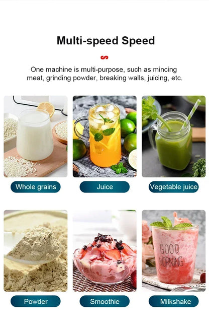 110V/220V SILVER CREST Blender Double Cup Wall Breaking Machine Home Multi functional Food Blender BDD