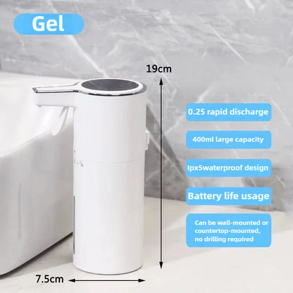 400ml Wall Mounted Automatic Soap Dispenser Foam Smart Hand Washing Machine Liquid Rechargeable Bathroom Kitchen Touching Sensor