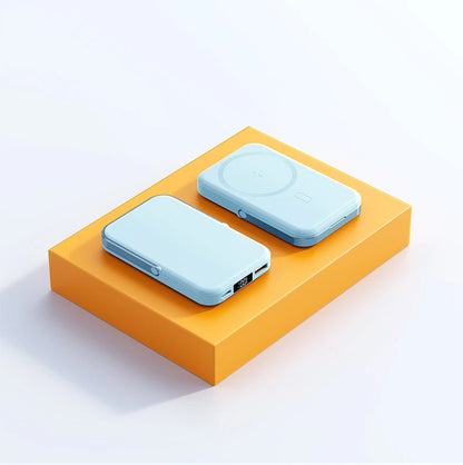 JoltPact Portable Charger Powerbank With Cable PD20W Power Bank Wireless 15W With Phone Holder LED Display Mobile Phone Backup