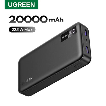 UGREEN 20000mAh PD 20W Power Bank Fast Charge Portable PowerBank for iPhone 17 16 15 Pro Max Xiaomi Phone External Battery 30W