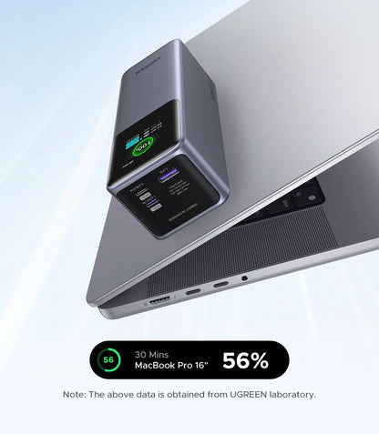 UGREEN Nexode 200W 25000mAh Power Bank Portable PD External Battery PowerBank for Macbook Pro for iPad Fast Charge Power Station