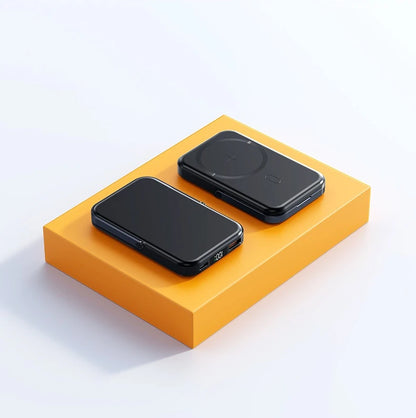 JoltPact Portable Charger Powerbank With Cable PD20W Power Bank Wireless 15W With Phone Holder LED Display Mobile Phone Backup