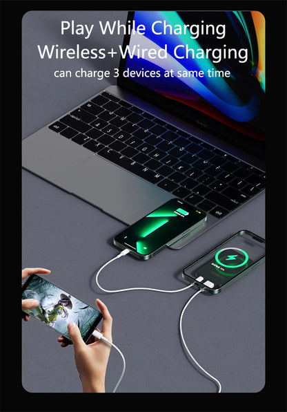 Magnetic Wireless Power Bank 50000mAh 22.5W Fast Charging External Battery Charger for Huawei Samsung iPhone 12 PD 20W Powerbank