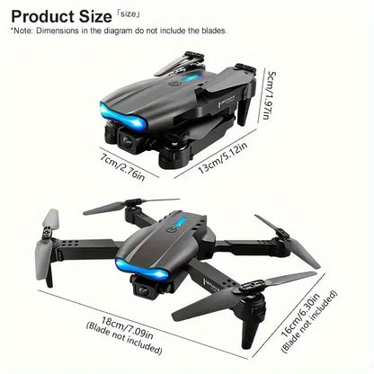E99 Foldable Toy Drone with Dual Cameras – Wi-Fi Control, Gesture Photo, USB Charging, Durable & Beginner-Friendly