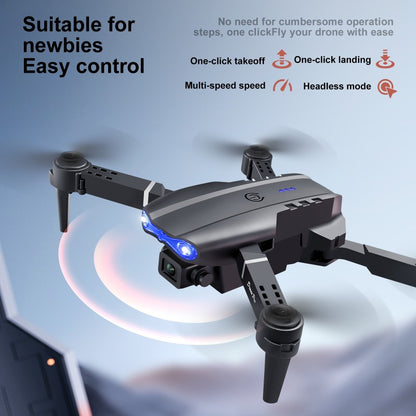 E99 Foldable Toy Drone with Dual Cameras – Wi-Fi Control, Gesture Photo, USB Charging, Durable & Beginner-Friendly