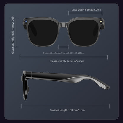 AI Smart Multifunction Glasses in HD Camera Bluetooth Calling and Music Playback Multi Language Translation Three Interchangeable Lenses Clear Fashion Glasses Yellow Lightweight and Portable Perfect for Photos and Seamless Co