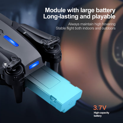 E99 Foldable Toy Drone with Dual Cameras – Wi-Fi Control, Gesture Photo, USB Charging, Durable & Beginner-Friendly