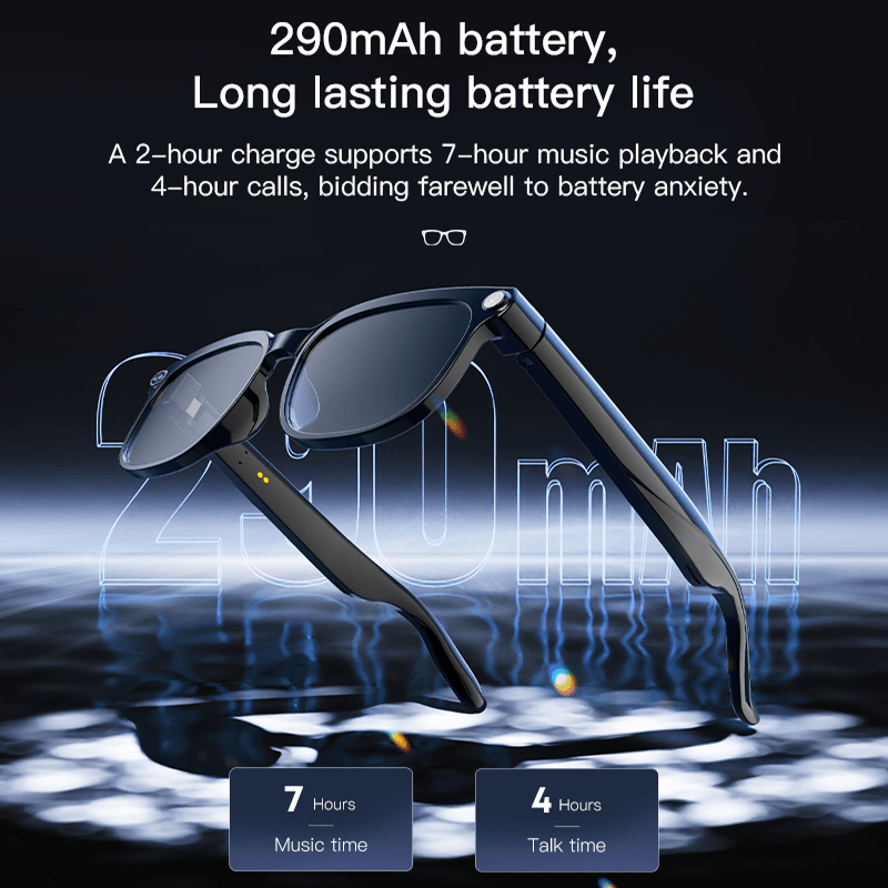 AI Smart Multifunction Glasses in HD Camera Bluetooth Calling and Music Playback Multi Language Translation Three Interchangeable Lenses Clear Fashion Glasses Yellow Lightweight and Portable Perfect for Photos and Seamless Co