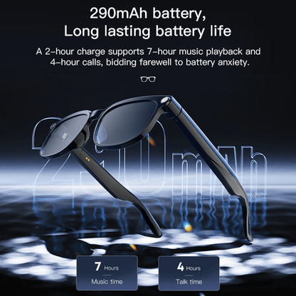 AI Smart Multifunction Glasses in HD Camera Bluetooth Calling and Music Playback Multi Language Translation Three Interchangeable Lenses Clear Fashion Glasses Yellow Lightweight and Portable Perfect for Photos and Seamless Co