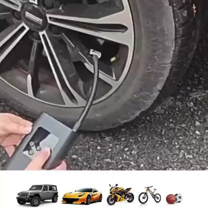 DY&LM 150PSI Portable Wireless Tire Inflator – Digital Air Compressor for Cars, Bikes & Sports