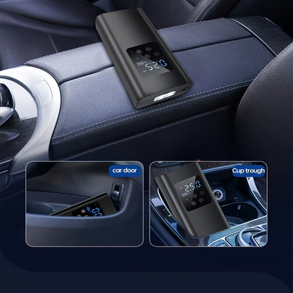 DY&LM 150PSI Portable Wireless Tire Inflator – Digital Air Compressor for Cars, Bikes & Sports