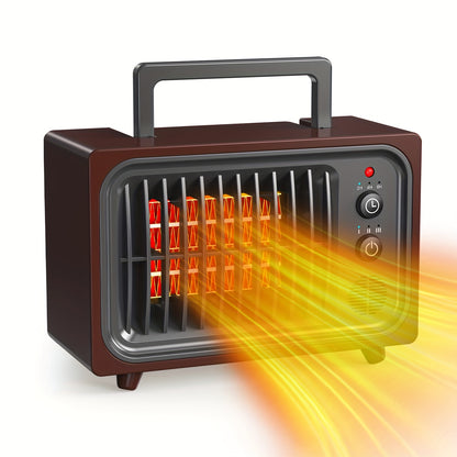 Zayman 600W Portable Electric Heater – PTC Fast Heat, Remote, Digital Thermostat & Safety Features